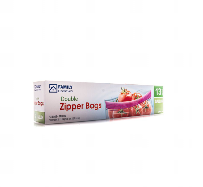 Family Essentials Double Zipper Bags