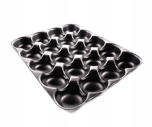 Black Foam Apple Tray (Plato De Unicel Para Manzana)85ct