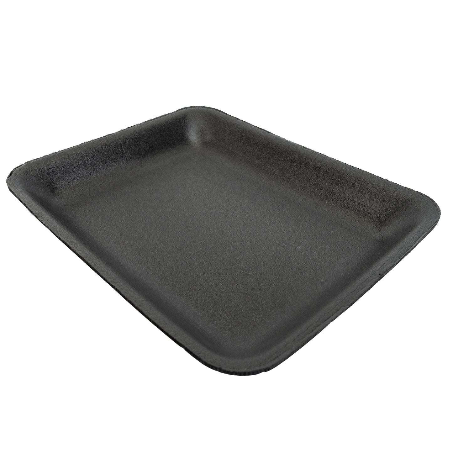 Foam Meat Tray Black 4S 9 1/4" x 7 1/4" x 1/2" - 500/Case