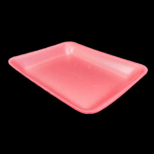 Foam Meat Tray Pink 8PP Npx 10 1/2" X 7 15/16" x 1 3/16" - 400/Case