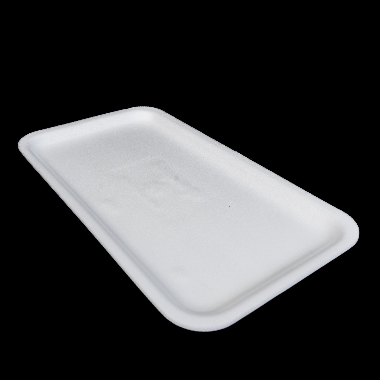 Foam Meat Tray White 10S 10 3/4" x 5 3/4" x 1/2" - 500/Case
