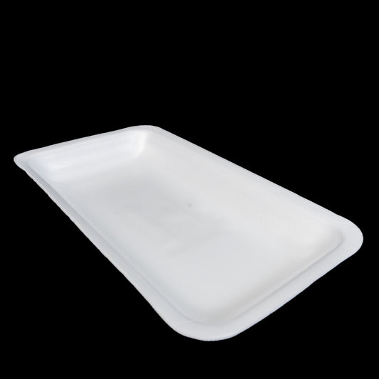 Foam Meat Tray White 10P  10.75X5.625X1.1875 -250/Case