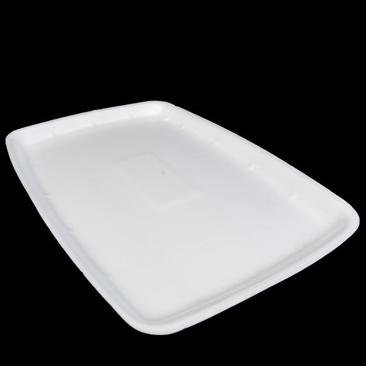 Foam Meat Tray White 10X14 14" x 10" x 3/4" - 100/Case