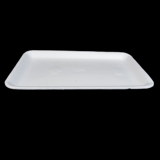 Foam Meat Tray White 16S 11 3/4" x 7 1/2" x 5/8" - 250/Case