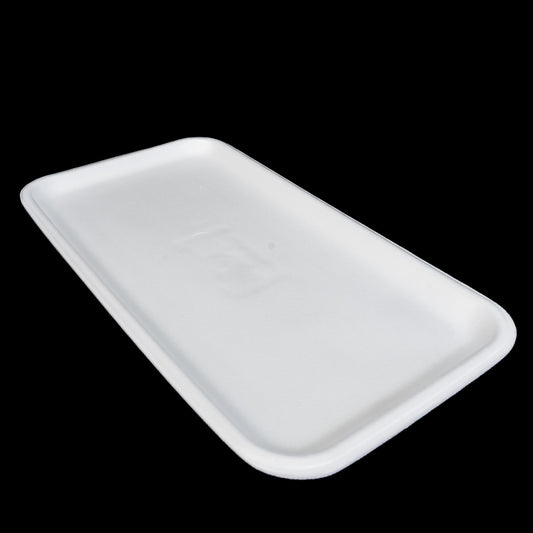 Foam Meat Tray White 25S 15" x 8" x 5/8" - 250/Case