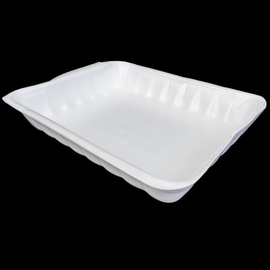 Foam Meat Tray White 809P Meat Tray 11X9.25X2-200/Case