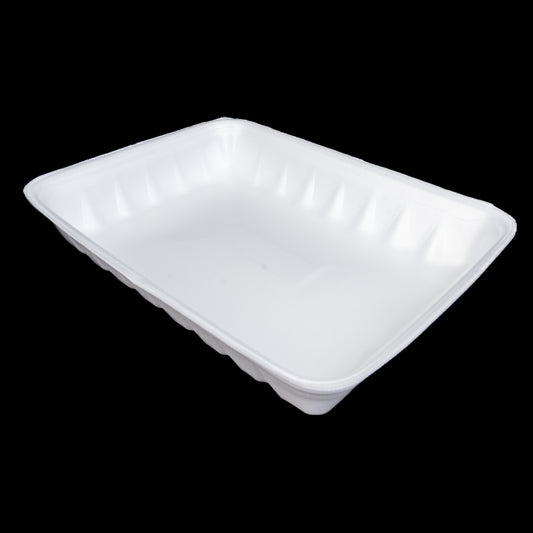 Foam Meat Tray White 812P  9.8 X 13 X 2.4’’ 100/CS