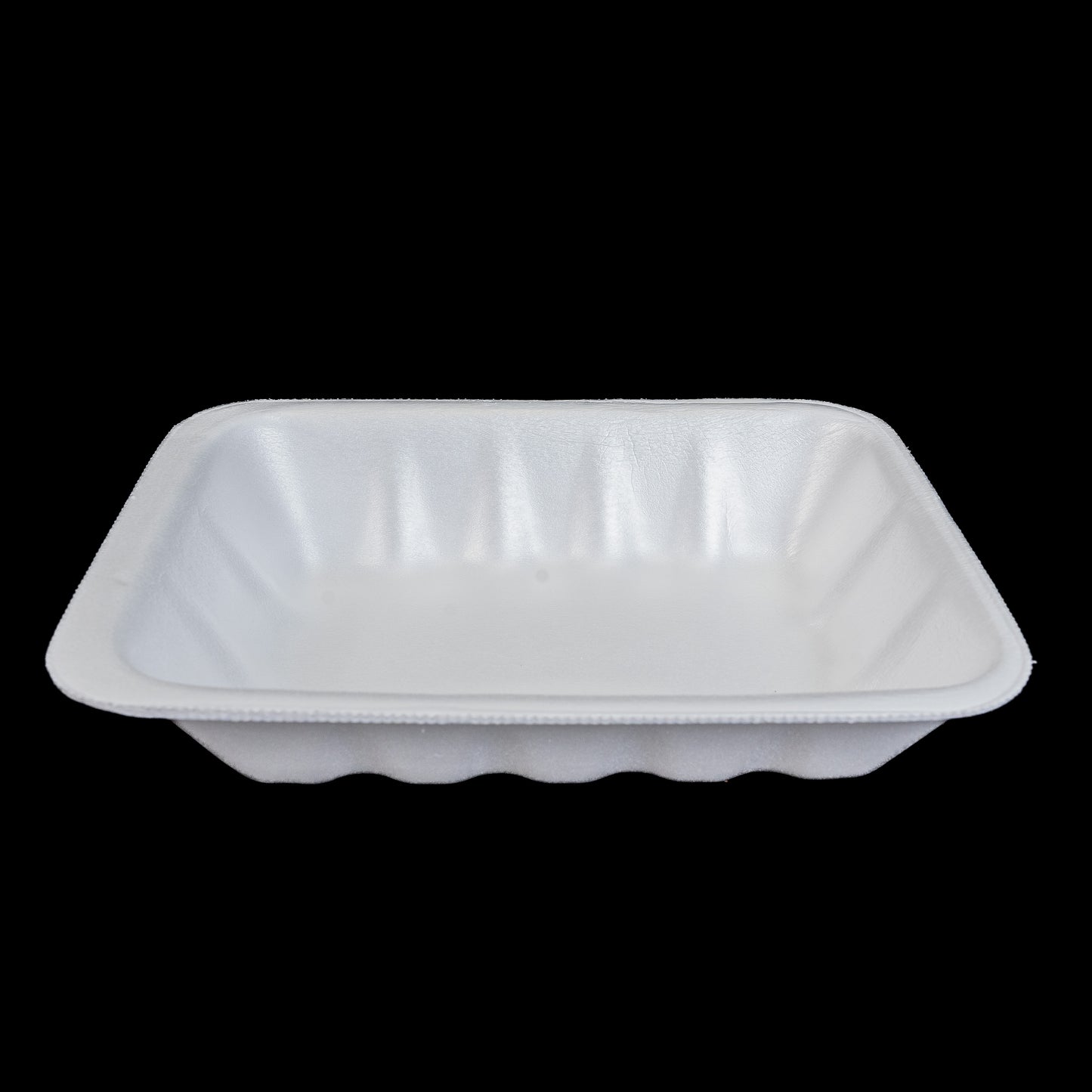 Foam Meat Tray White 42P 8 1/4" x 5 3/8" x 1 3/4" - 400/Case