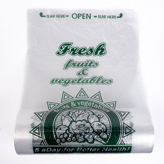 Produce Bags 12X20 Print 4/Rolls
