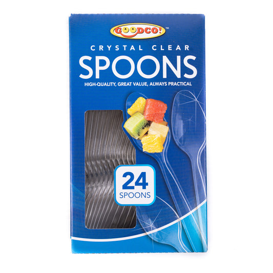 Goodco Clear Plastic Spoons (Cucharas Claras)