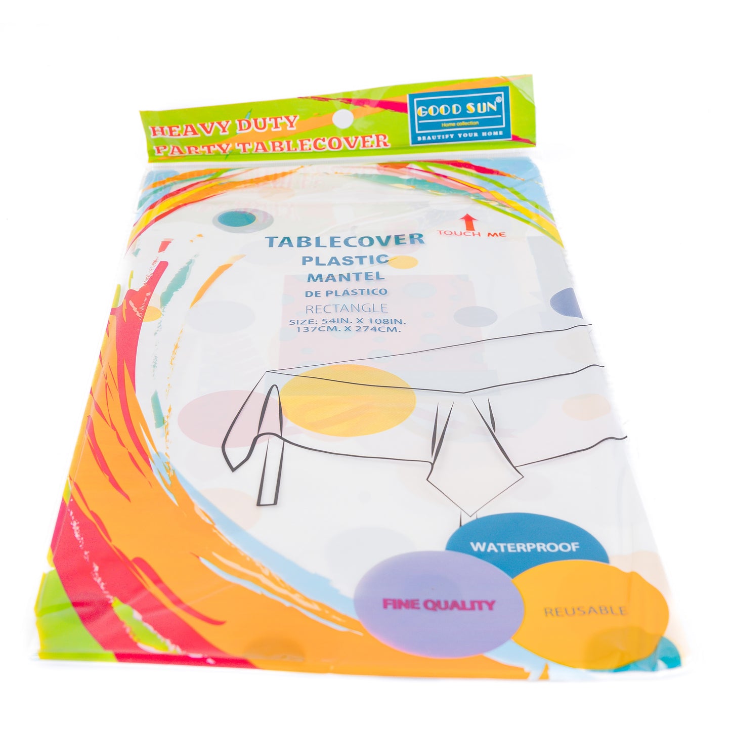 Good Sun Kids Party Plastic Tablecover 54"x108" 48/CT