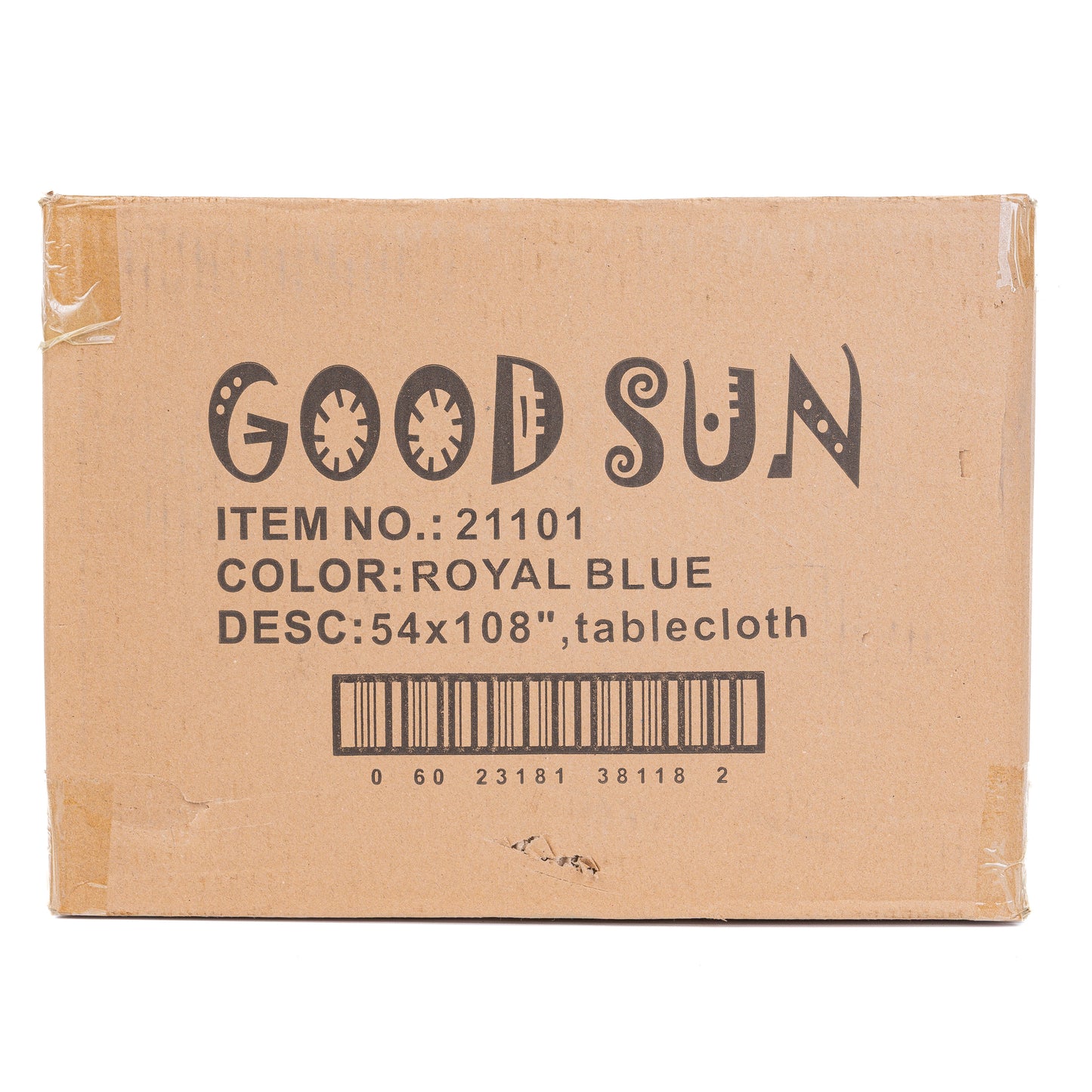 Good Sun Royal Blue Party Plastic Tablecover 54"x108" 48/CT