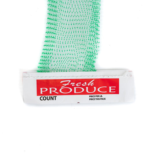 Green Fresh Produce Mesh Bag (Redes Verdes Con Etiqueta)