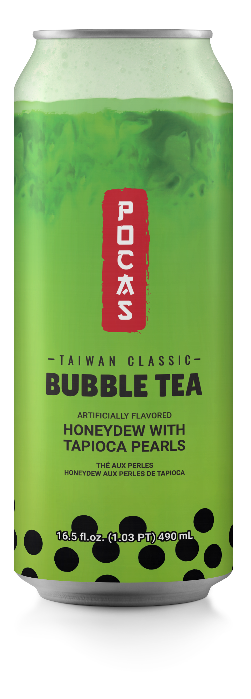 POCAS Bubble Tea Honeydew Tapioca Pearls 490ml