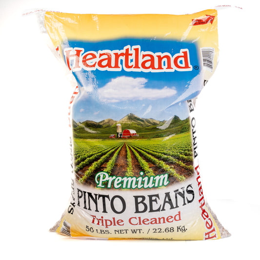 Heartland Premium Pinto Beans 50 Lbs Bag(Frijol Pinto)