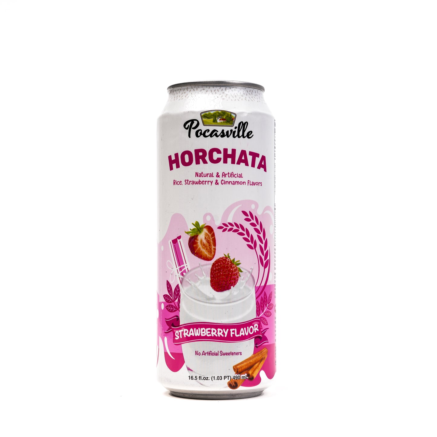 Pocasville Horchata Strawberry Cinnamon 12/490ml