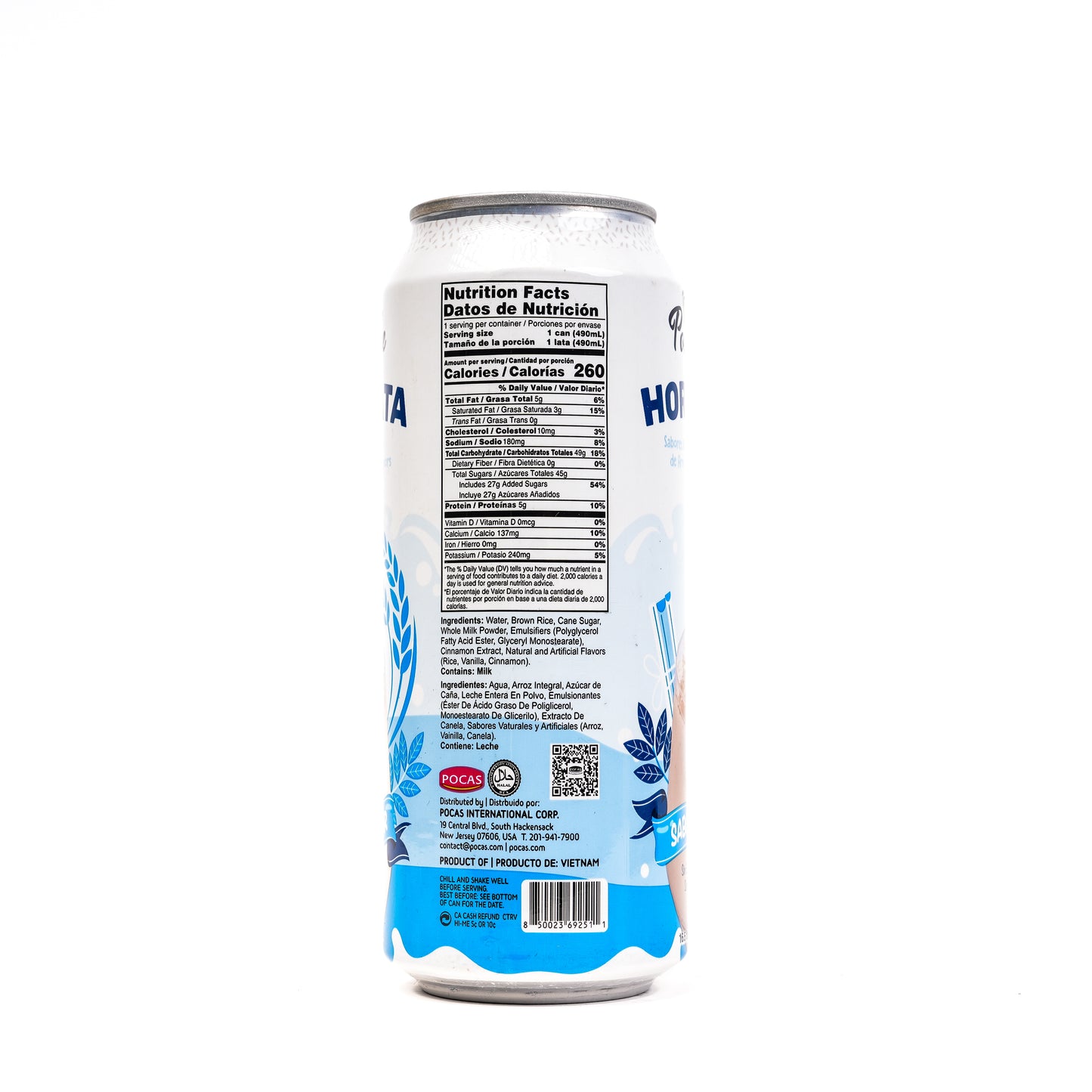 Pocasville Horchata Original Cinnamon 12/490ml