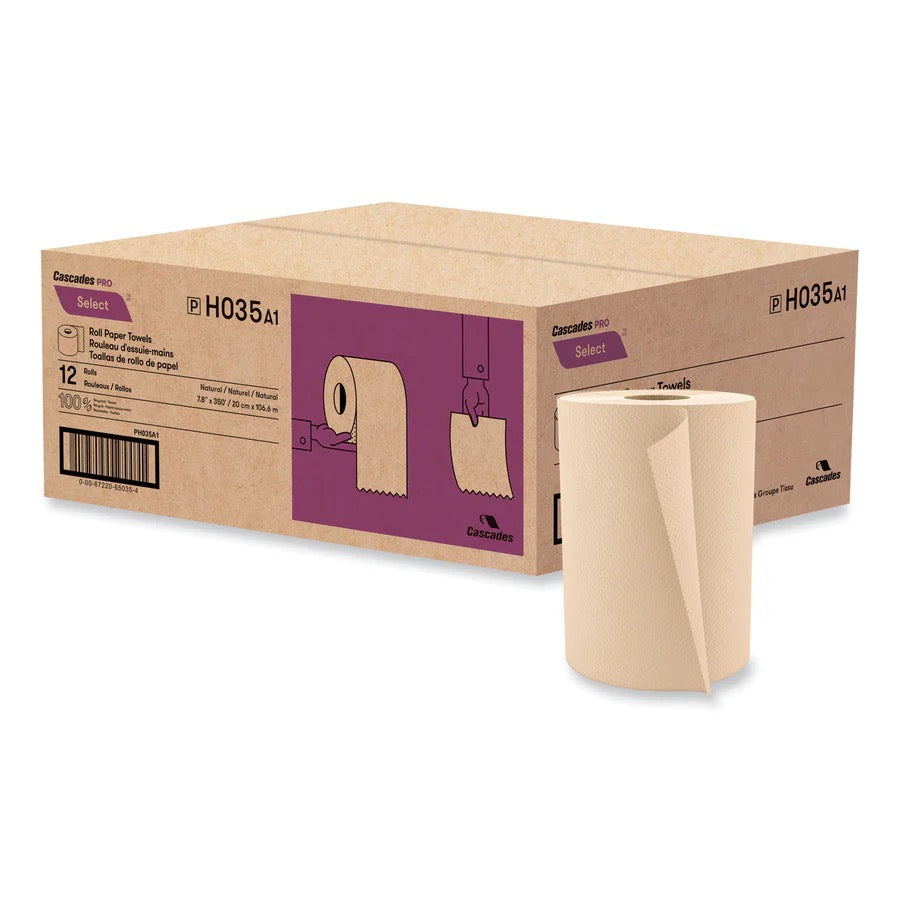 Brown Roll Towel 12rls Cascades
