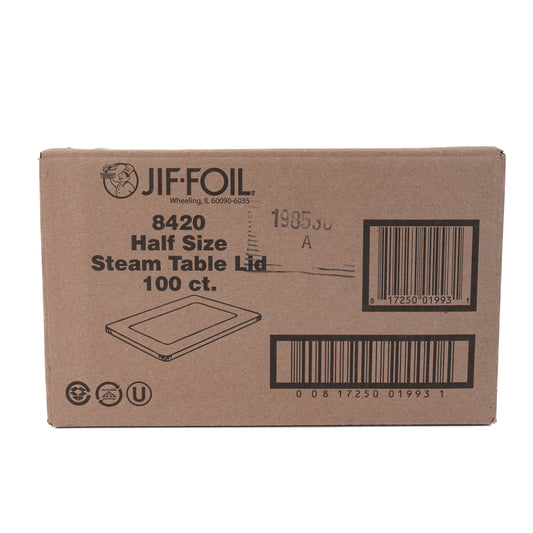 JIF FOIL 8420 Half Size Steam Table Lid 100ct
