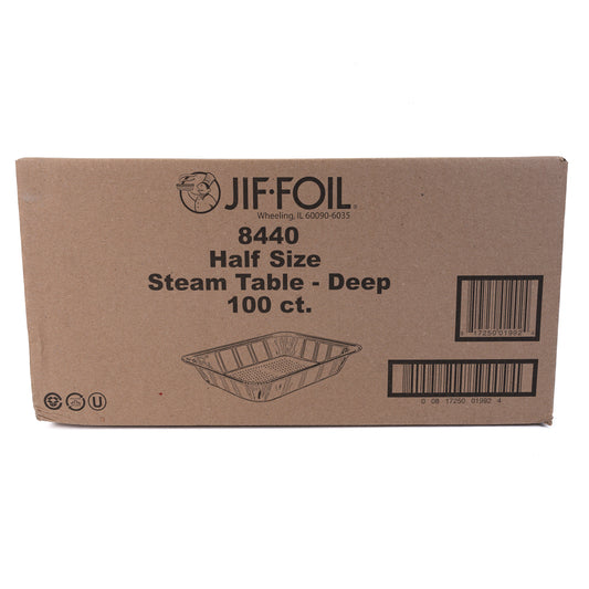 JIF FOIL 8440 Half Size Steam Table Deep 100ct