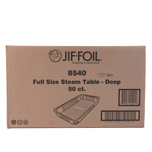 JIF FOIL 8540 Full Size Steam Table Deep 50ct