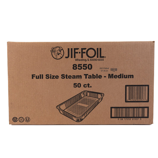 JIF FOIL 8550 Full Size Steam Table Medium 50ct