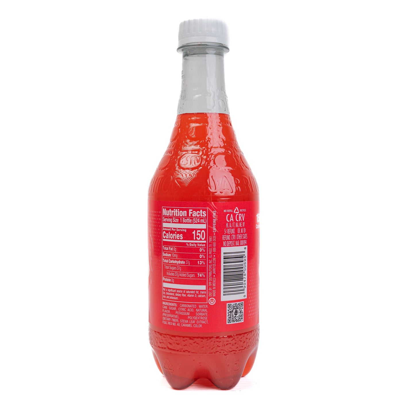 Jarritos Fruit Punch Natural Flavor Soda 24/17.7 Fl Oz