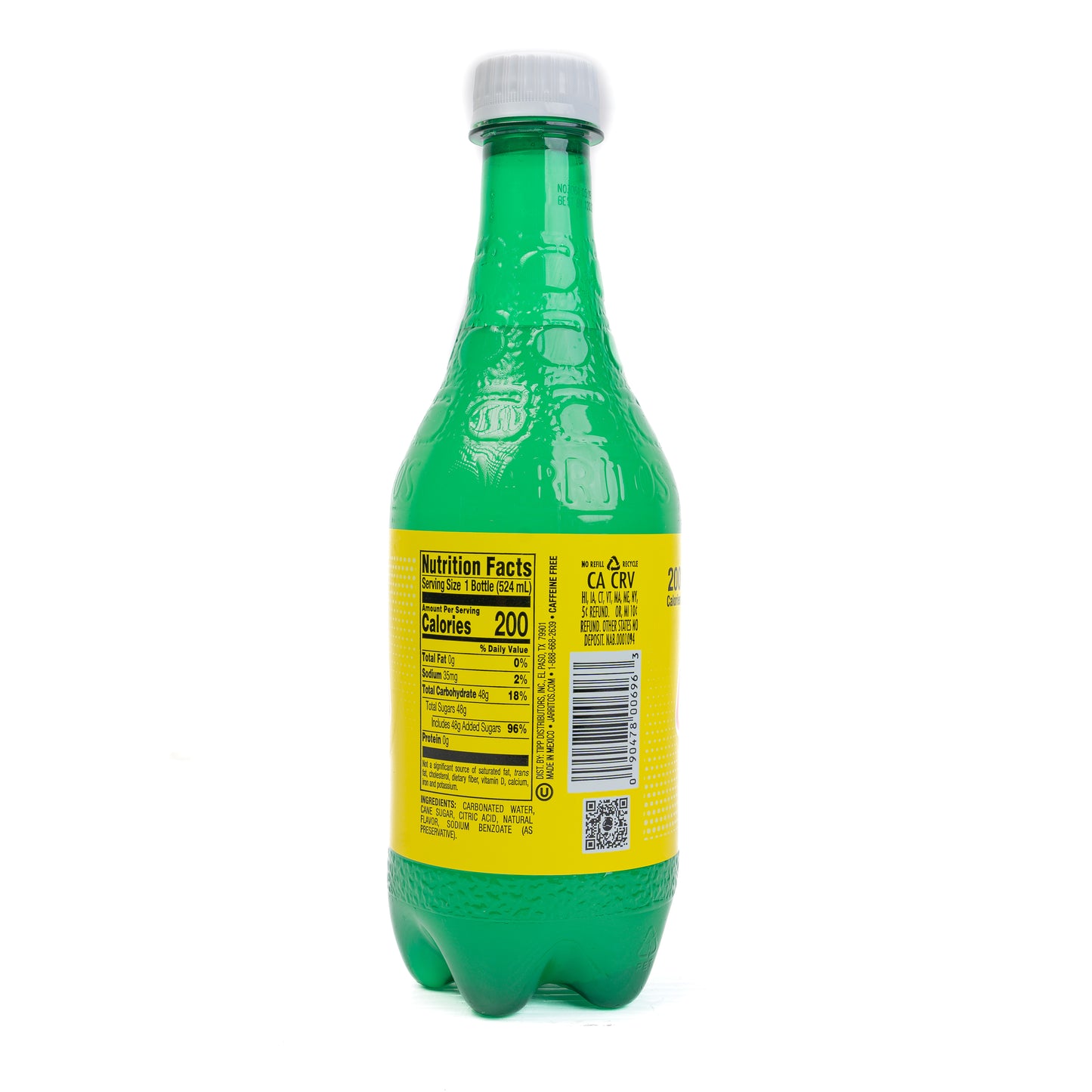 Jarritos Grapefruit Natural Flavor Soda 24/17.7 Fl Oz