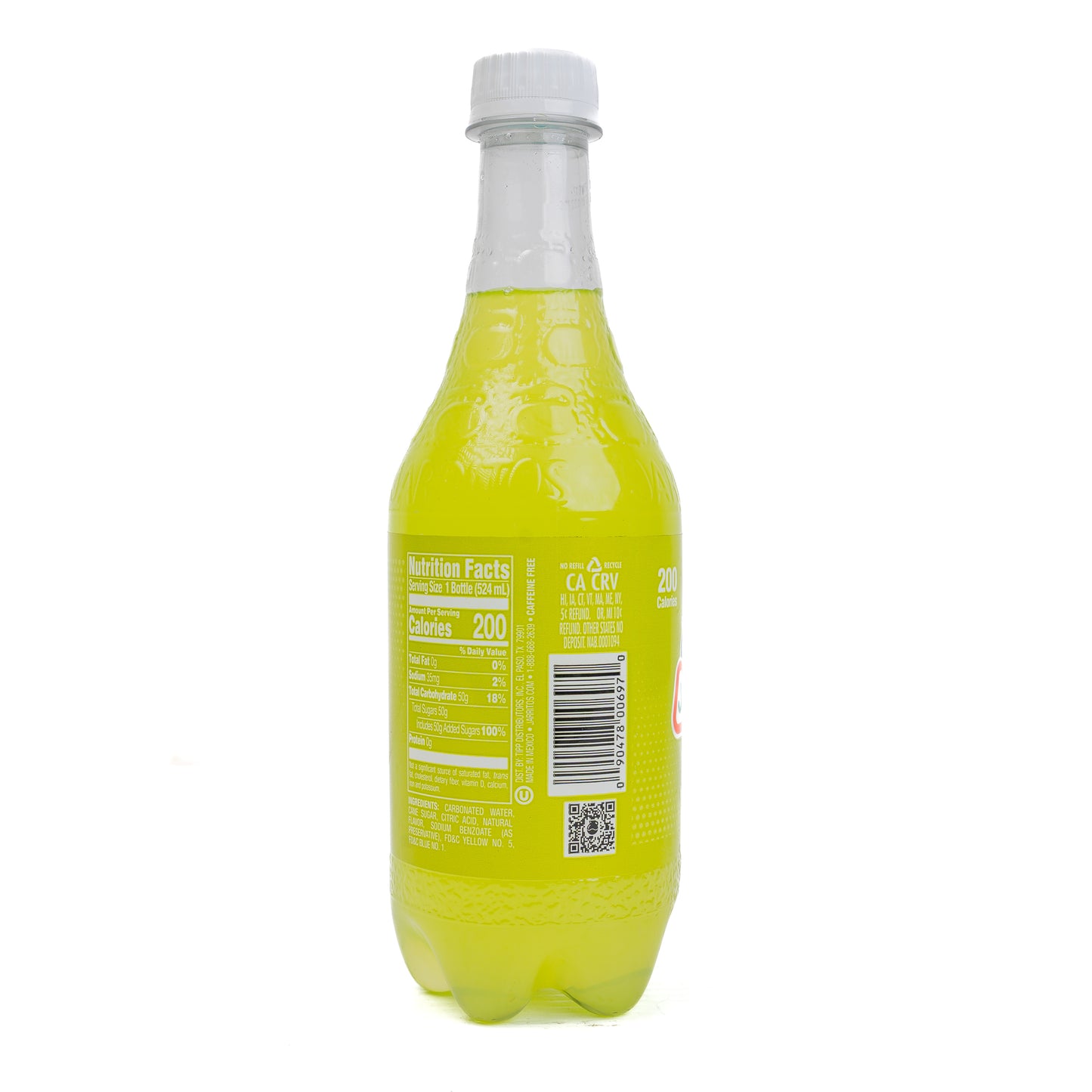 Jarritos Lime Natural Flavor Soda 24/17.7 Fl Oz