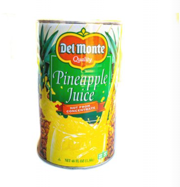 Del Monte Pineapple Juice (Jugo De Piña) 12/46OZ