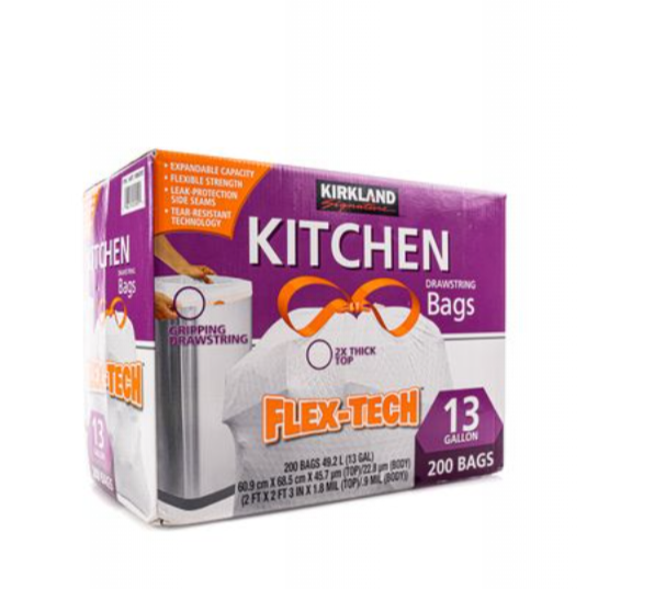Kirkland Kitchen Bags 13 Gallons 200Bags