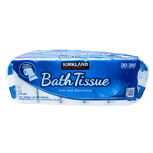 Kirkland Bath Tissue 2 Ply Soft & Absorbent 5/6 RLS 300 sheets