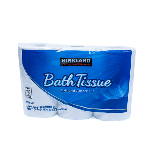 Kirkland Bath Tissue 2 Ply Soft & Absorbent 5/6 RLS 300 sheets