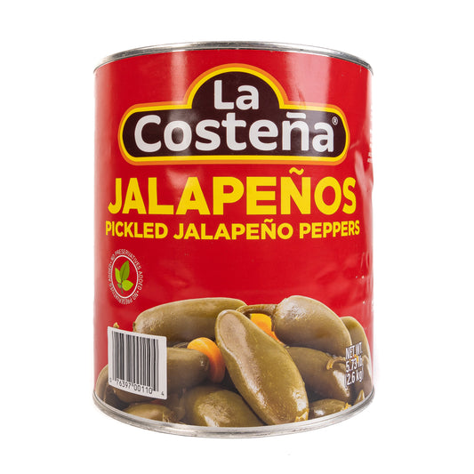 La Costeña Jalapenos pickled Jalapenos Peppers 5.73 Lbs(Jalapeño Entero)