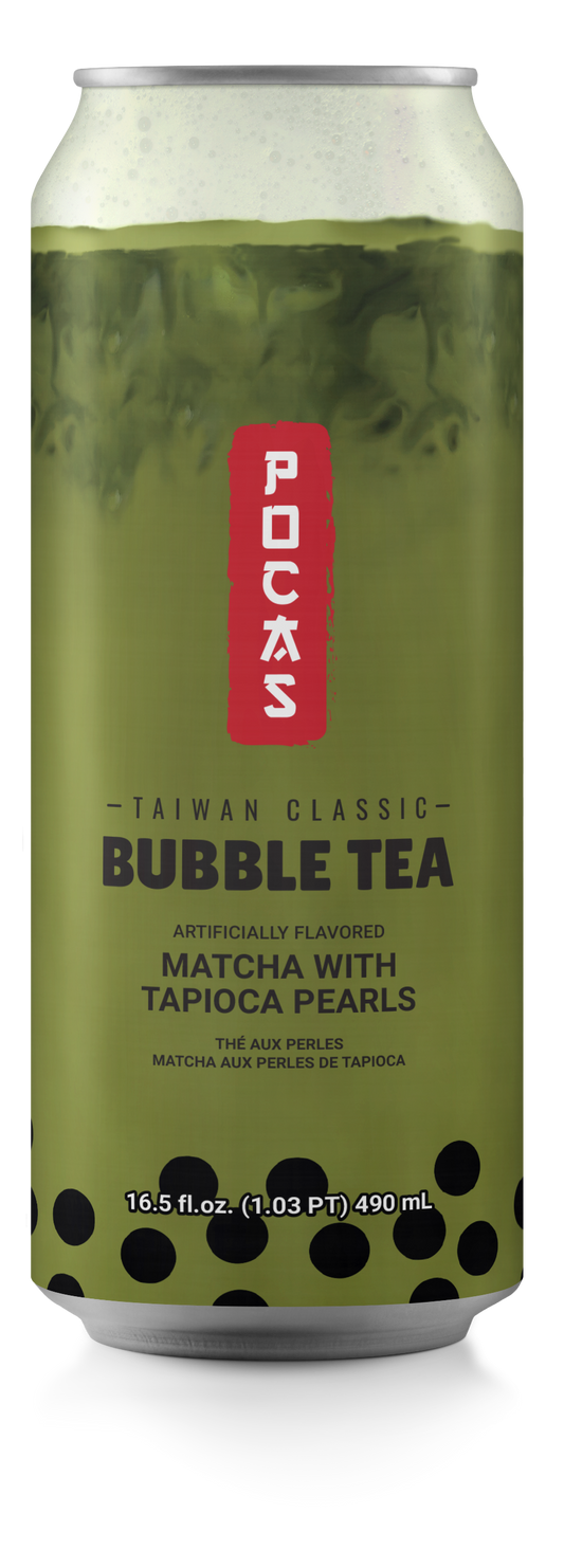 POCAS Bubble Tea Matcha Tapioca Pearls 490ml