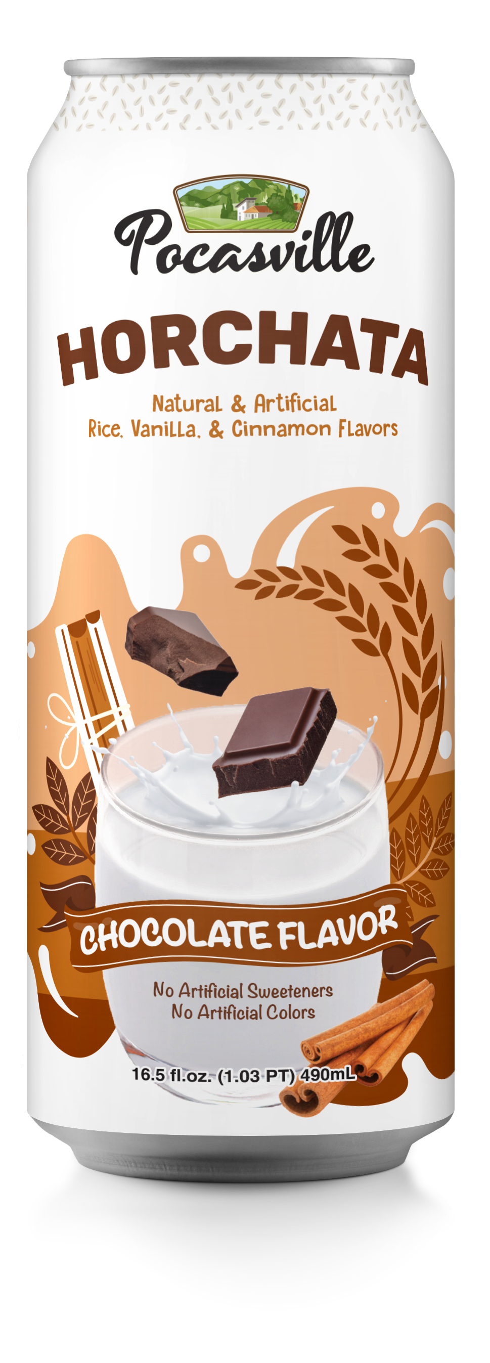 Pocasville Horchata Chocolate Vainilla 490ml