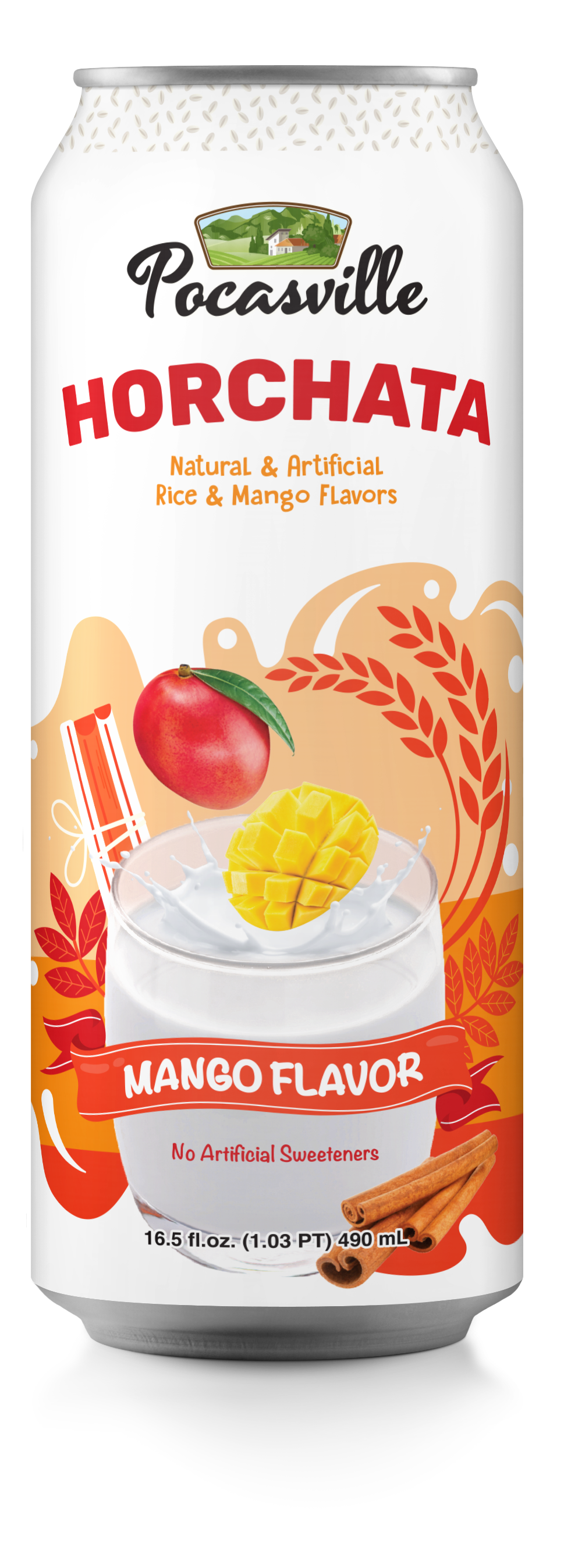 Pocasville Horchata Mango 490ml