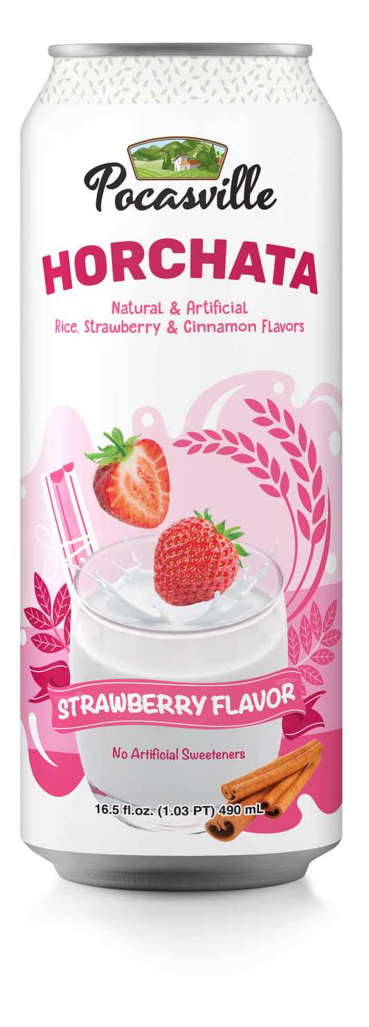 Pocasville Horchata Strawberry Cinnamon 490ml