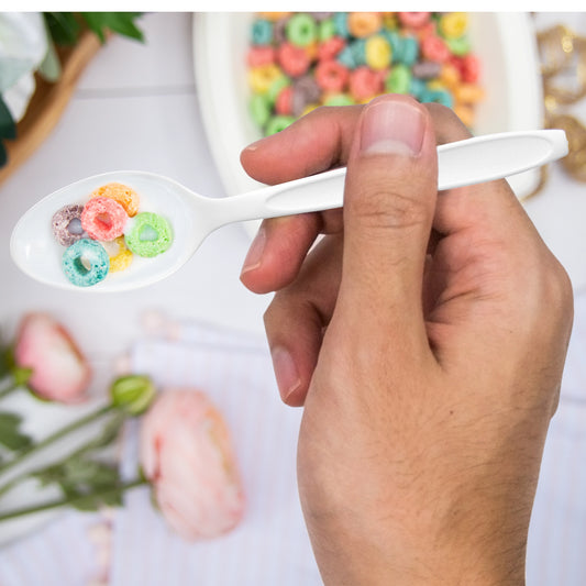 Medium Weight PS Teaspoon White(Cucharas)-1000