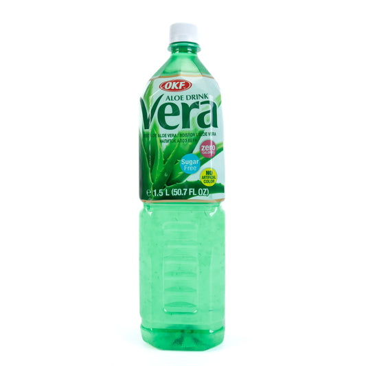 OKF Aloe Vera Naturally and Artificially Flavored Drinks Sugar Free 12/1.5 L