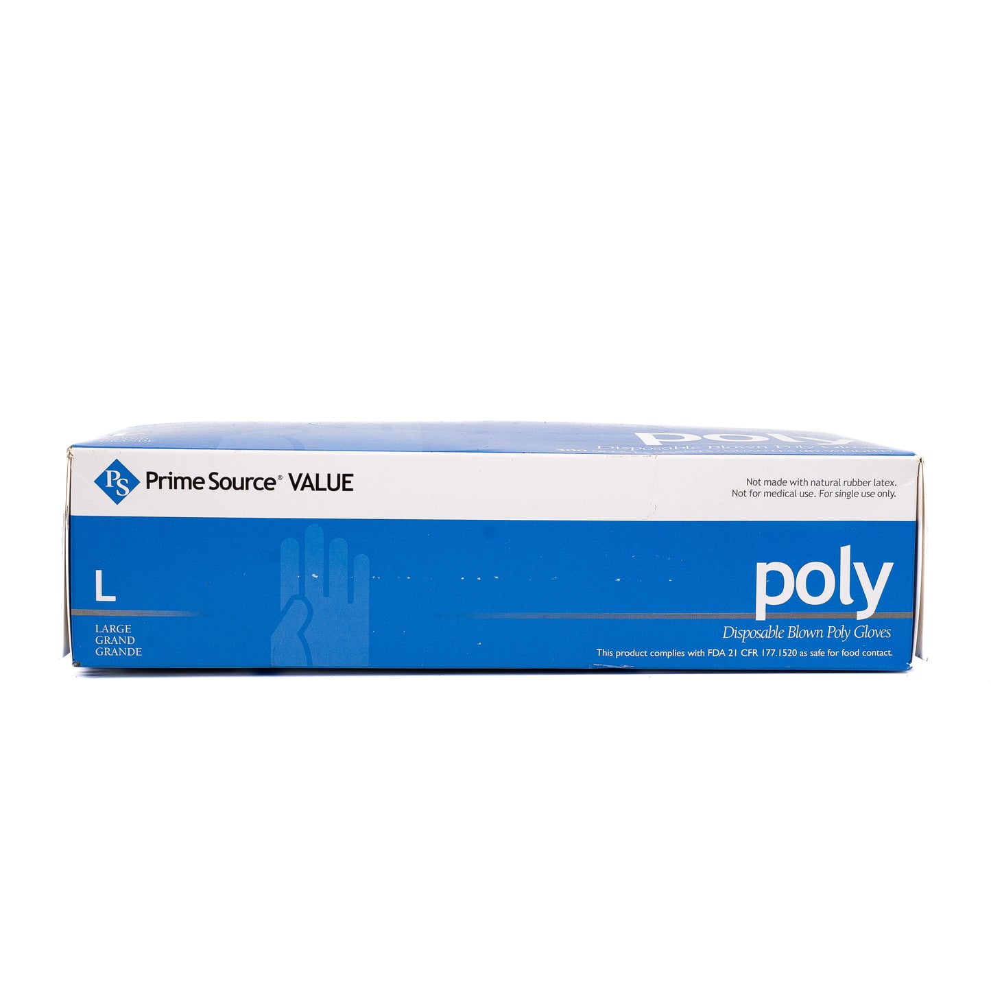 PS Prime Source Value Poly Clear Gloves Large 1X4