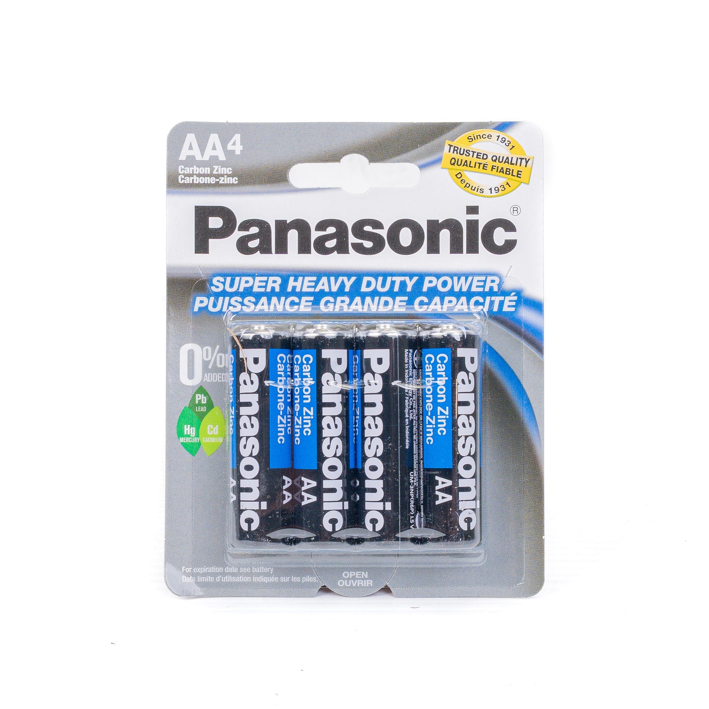 Panasonic Super Duty Batteries UM 3NPA 4B Size AA x12ct