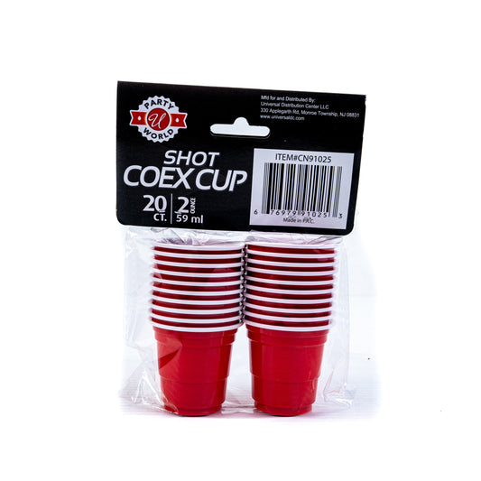 Party World Plastic Shot Coex Cup 48/2oz