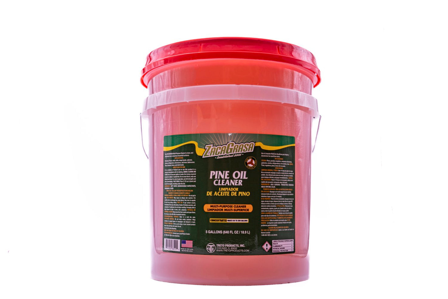 Zacagrasa Pine Oil Multi Cleaner (5 Gallons /Cubeta)