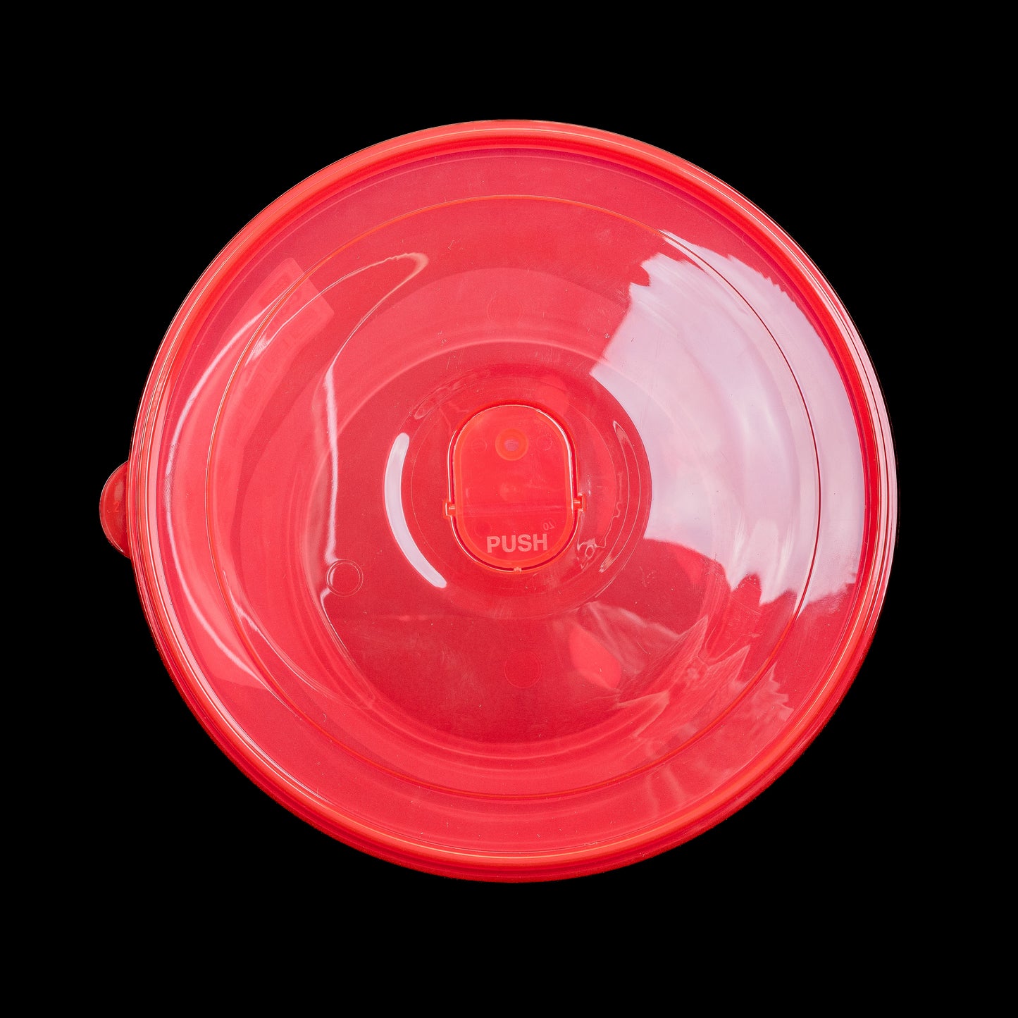 Plastic Food Round Container Xtralarge 72.67 Fl Oz Tupper Rojo