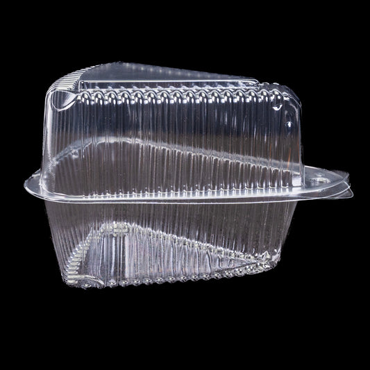 Polar Pak Extra Deep Clear Pie Slice Container(Container Para Flan Alto)300