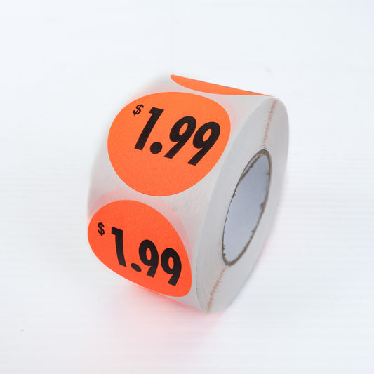 Price Labels $1.99