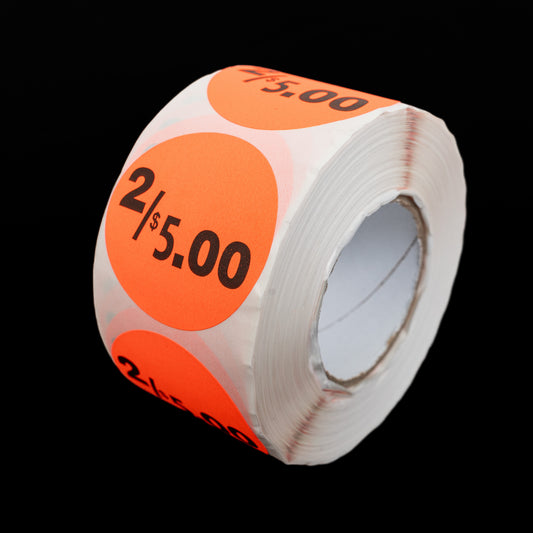 Price Labels 2 / $ 5.00
