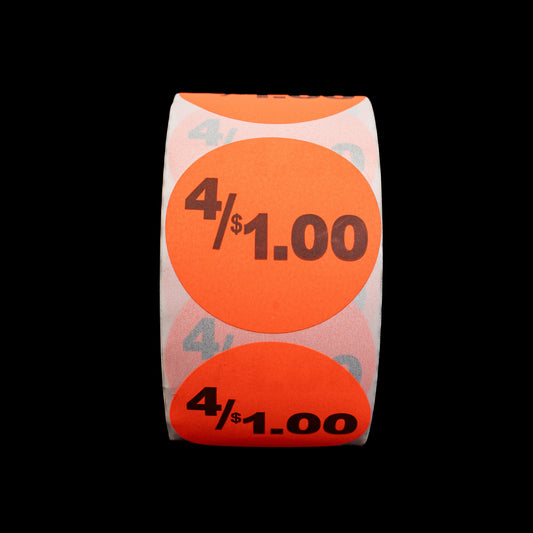Price Labels 4 / $ 1.00
