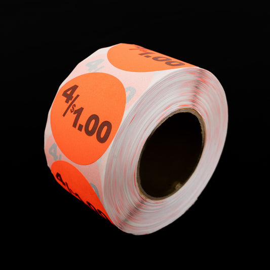 Price Labels 4 / $ 1.00